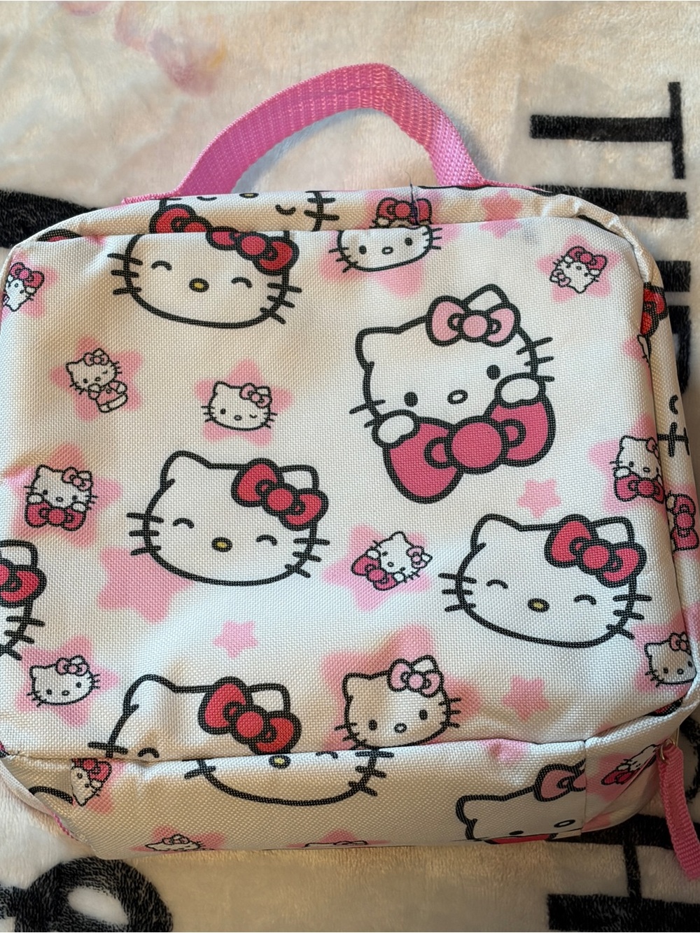 Hello Kitty White and Pink Kids Lunch Tote
